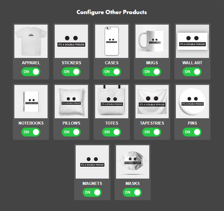 print on demand product types