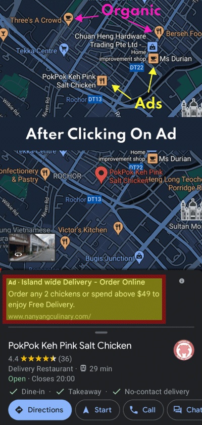 google maps search ads example 1